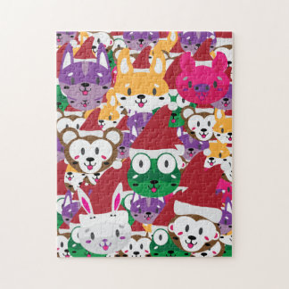 Santa Spike and Friends Animal Christmas Jigsaw! Jigsaw Puzzle