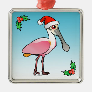 Santa Spoony Metal Ornament