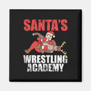 Santa Sport Wrestling Ring Fight Choke Tap Design Magnet