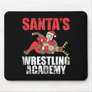 Santa Sport Wrestling Ring Fight Choke Tap Design  Mouse Pad