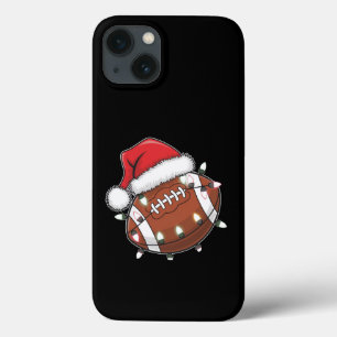 Santa Sports Christmas American Football Lover iPhone 13 Case