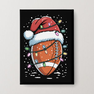 Santa Sports Christmas American Football Player 