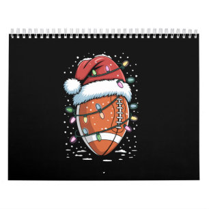 Santa Sports Christmas American Football Player Calendar
