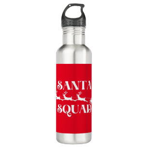 Santa Squad Christmas 710 Ml Water Bottle