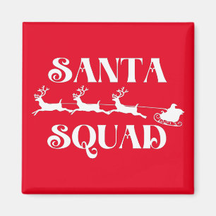 Santa Squad Christmas Magnet