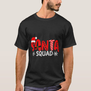 Santa Squad Christmas Team Santa Crew Family Match T-Shirt