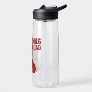 Santa Squad Funny Christmas Family Matching Water Bottle
