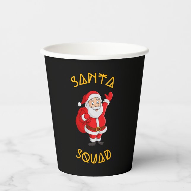 Santa Squad Paper Cups (Front)