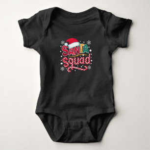 Santa Squad Xmas Squad Family Matching Santa Crew Baby Bodysuit