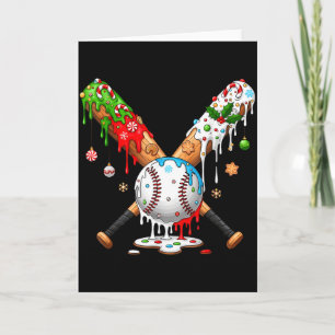 Santa Srts Design For Men Boys Christmas Baseball  Card