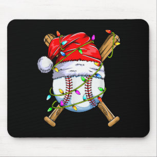 Santa Srts Design For Men Boys Christmas Baseball Mouse Pad