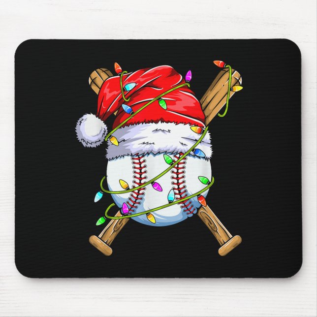 Santa Srts Design For Men Boys Christmas Baseball  Mouse Pad (Front)