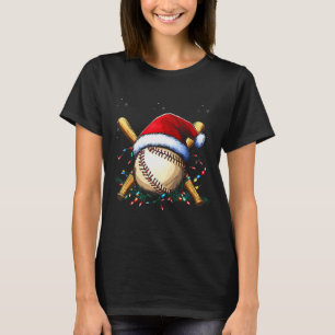 Santa Srts Design For Men Boys Christmas Baseball  T-Shirt