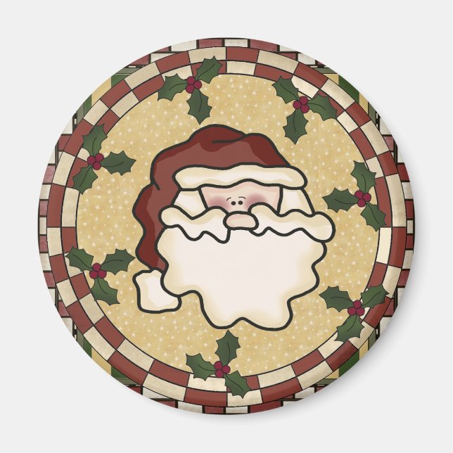 Santa St. Nick Christmas Magnet (Front)