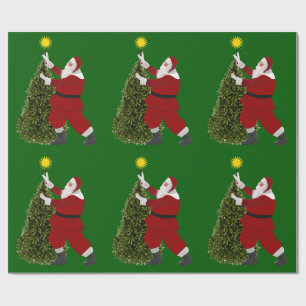 Santa Star’s The Tree Wrapping Paper