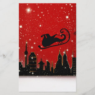 Santa & Starry Night Destiny Holidays Stationery