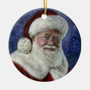 Santa Starry Night Ornament