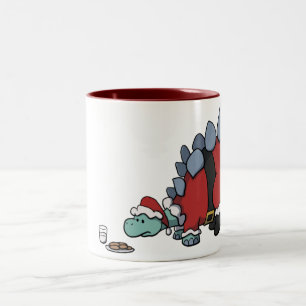 Santa Stegosaurus Mug
