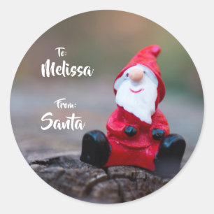 Santa sticker with To & From