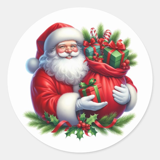 Santa Stickers (Front)