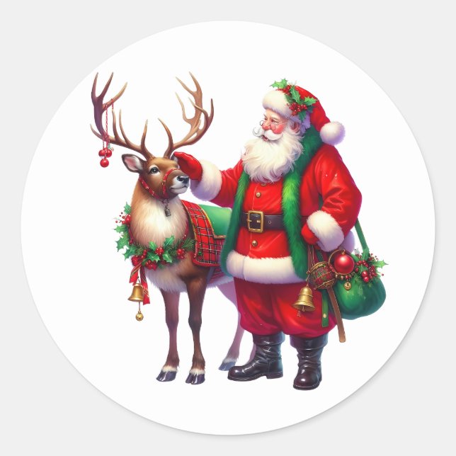 Santa Stickers (Front)