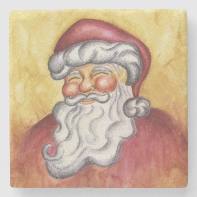Santa Stone Coaster (Front)