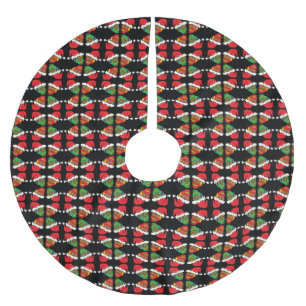 Santa Sugar Skulls Brushed Polyester Tree Skirt