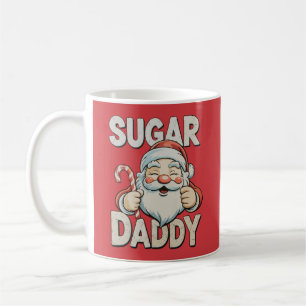 Santa Sugar Xmas Daddy Funny Christmas Candy Cane Coffee Mug