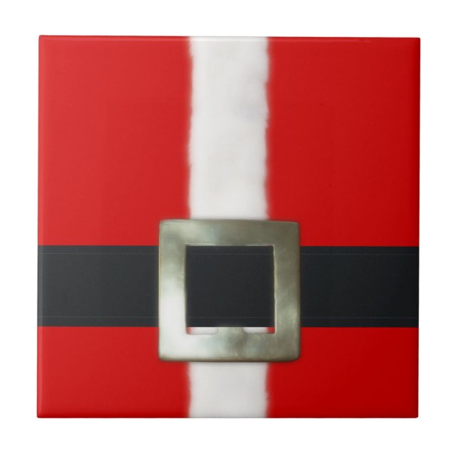 Santa Suit Christmas Tile (Front)