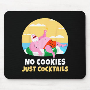 Santa Summer Christmas In July Xmas Tail Beach Gif Mouse Pad