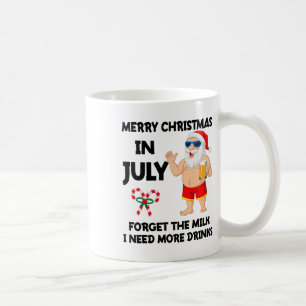 Santa Summer Vacation Beach Lovers Santa Christmas Coffee Mug
