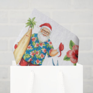 Santa Surf Shack Hawaii – “Mele Kalikimaka!”  Tissue Paper