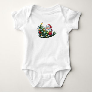 Santa Surprise Baby Bodysuit