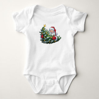 Santa Surprise Baby Bodysuit