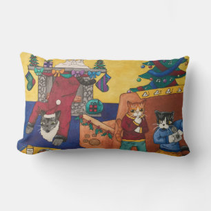 Santa Surprise Lumbar Cushion