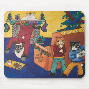 Santa Surprise Mouse Pad