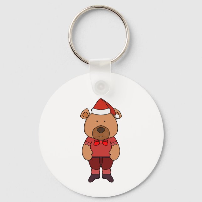 Santa sweet bear key ring (Front)