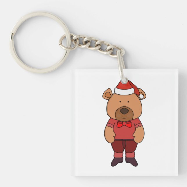 Santa sweet bear key ring (Front)