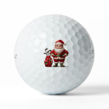 Santa Swingin’ Golf Ball