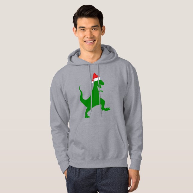 Santa T-Rex Hoodie (Front Full)