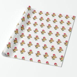 Santa Taco Wrapping Gift Paper