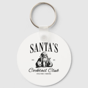 Santa Tail Club Christmas Espresso Martini Dirty M Key Ring