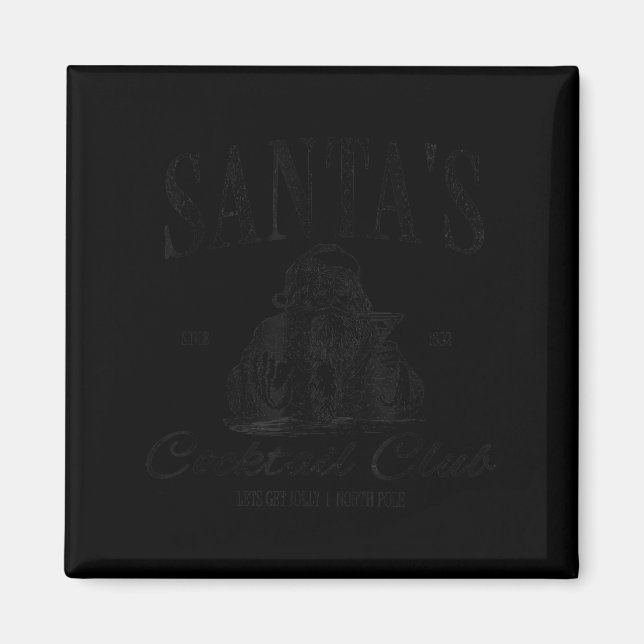 Santa Tail Club Christmas Espresso Martini Dirty M Magnet (Front)