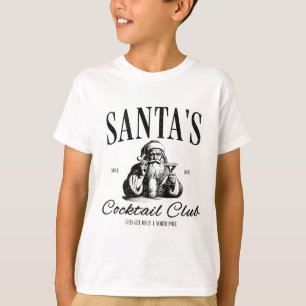 Santa Tail Club Christmas Espresso Martini Dirty M T-Shirt