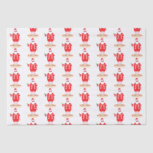 Santa Takes a Beach Day Tissue Paper