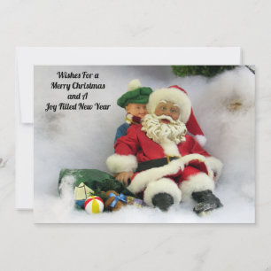 Santa Takes A Tumble - Flat Christmas Card