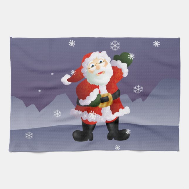 Santa Tea Towel (Horizontal)