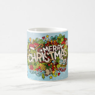 santa teacher merry Christmas vibes Coffee Mug