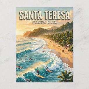 Santa Teresa Beach Costa Rica Postcard