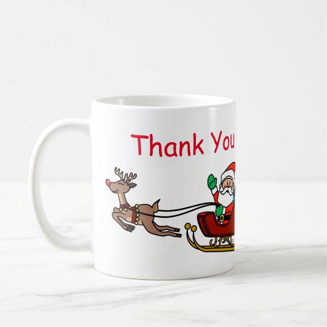 Santa Thank You Letter Mug (Left)